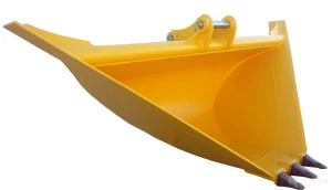 Cazo trapezoidal OC-TZ para excavadoras utilizado en el perfilado de zanjas, canales, cunetas y taludes.