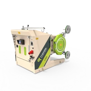 Máquina de hilo diamantado Lynx con cabezal rotativo para corte de bloques en cantera