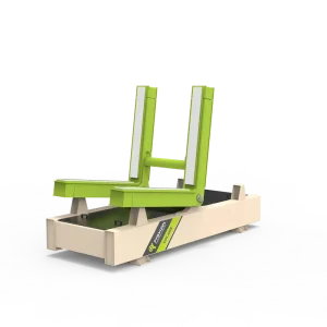 Volteador de bloques OC-V para piedra natural utilizado para girar bloques de mármol y granito con seguridad y precisión